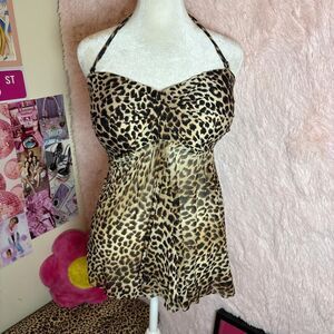 Merona Leopard Print Halter Top